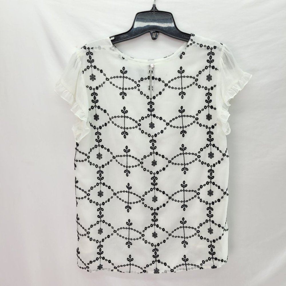 Cece Short Sleeve Shirt White - Small